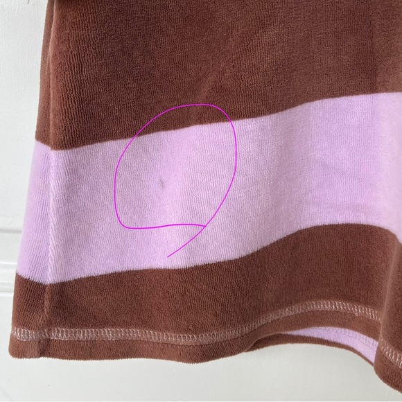 •Mini Boden• Striped Terry Cloth Hooded Swim Coverup - Size 5-6 - Picture 8 of 9